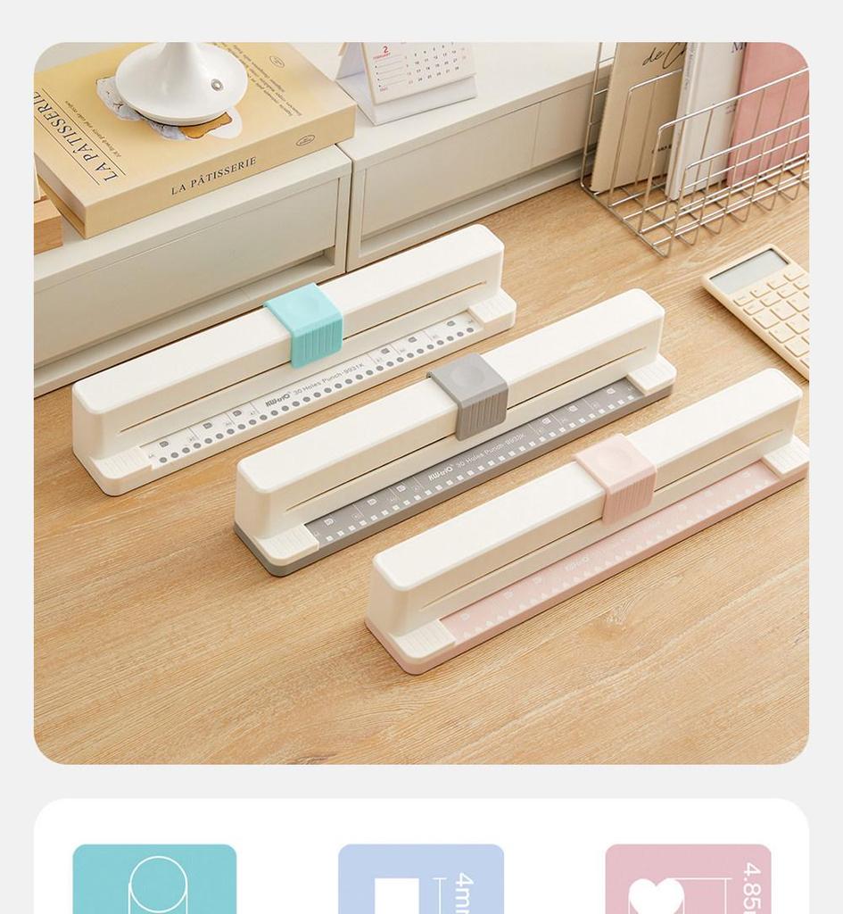 KedeYou 9932K 30-Hole Heart Punch for A4 Loose-Leaf Paper