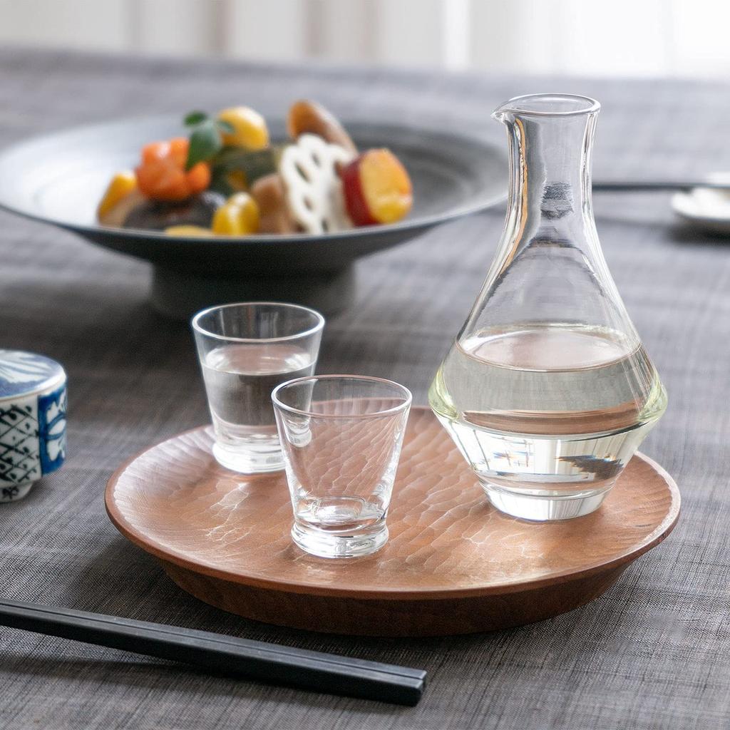 Toyo Sasaki Glass Sake Bottle, 195ml, Made in Japan, Carafe, 63703
