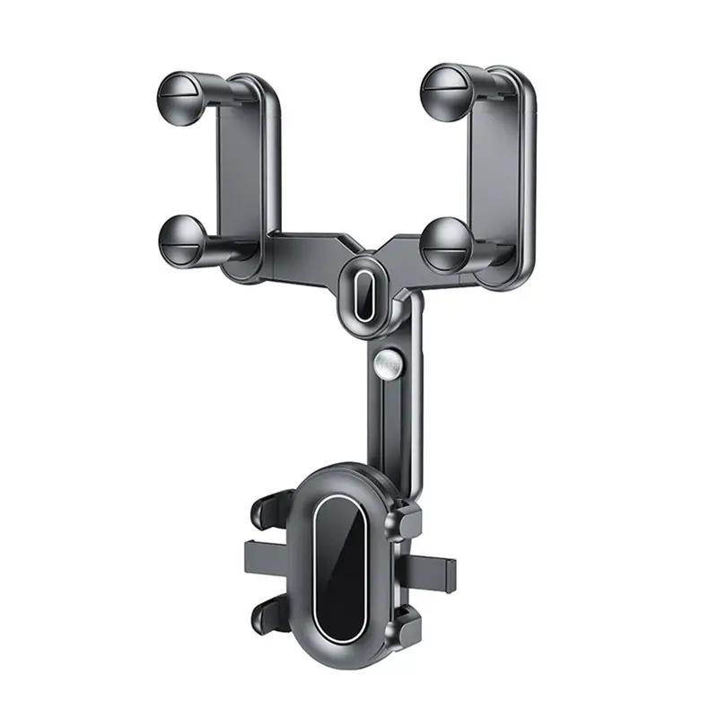 2025 Universal 360 Rotatable Retractable Car Phone Holder Rearview Mirror Driving Recorder Bracket Car Cell Phone Support Stand чёрный