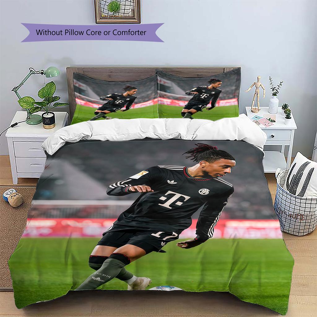 Biancheria da letto con motivo Michael Olise Decorazione per la casa Regalo di compleanno (1 * copripiumino + 2 * federa, senza nucleo),merchandising per fan.