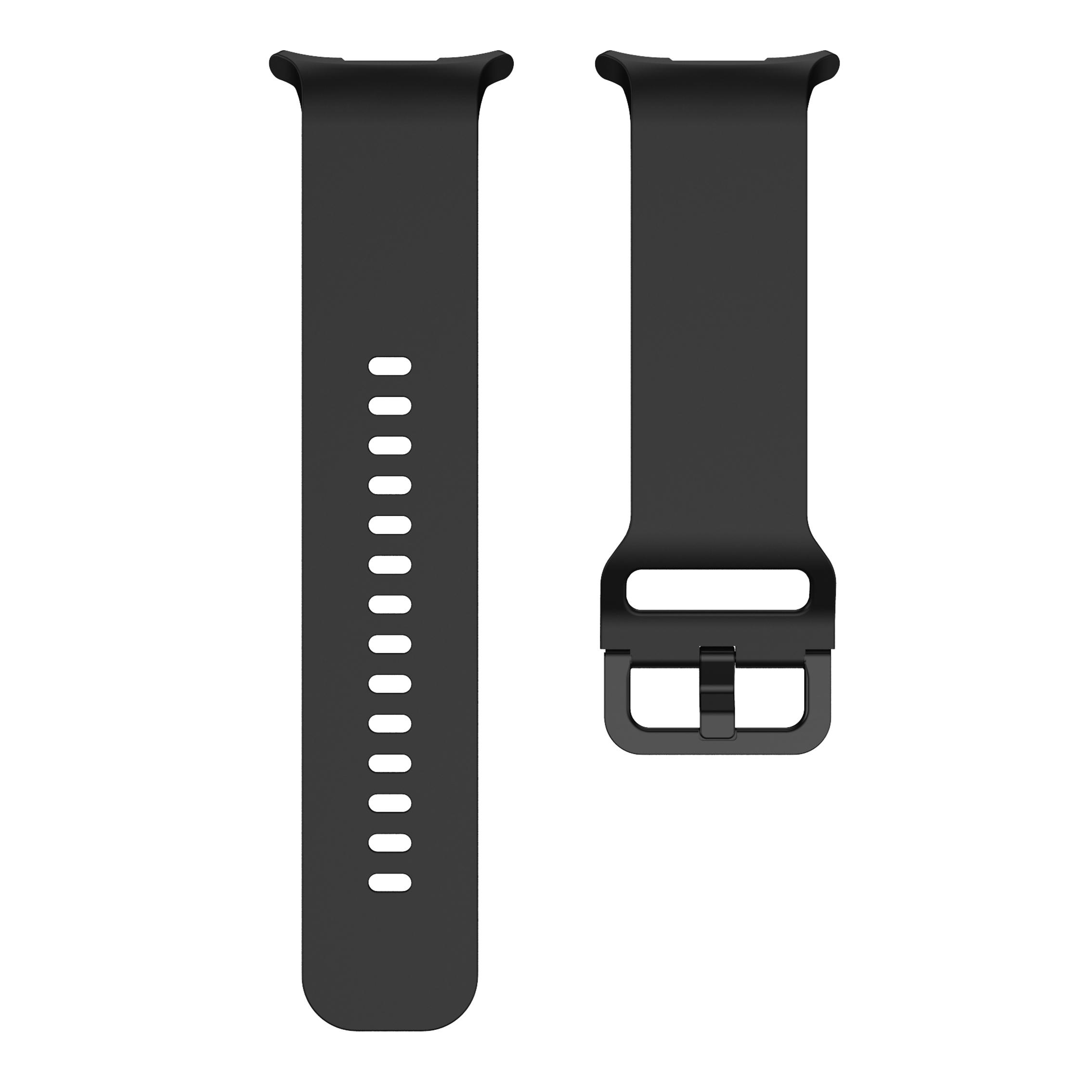 

Силиконовый ремешок для Samsung Galaxy Watch ultra Ремешок 47 мм Аксессуары Спортивный браслет Galaxy Watch 7 ultra Однотонный спортивный ремешок Ultra 47mm чёрный