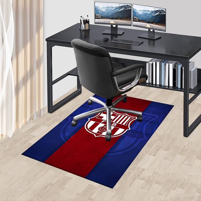 1 stk FC Barcelona Ekstra Stor Sklisikker Gulvteppe, Kontor, Familie, Soverom, Studio Stort Områdeteppe Innendørs Tepper