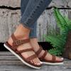 fashion Woven Sports Sandals Women Shoes 2024 Summer Flat Beach Shoes for Women Sandals Trendy Open Toe Women Roman Sandals