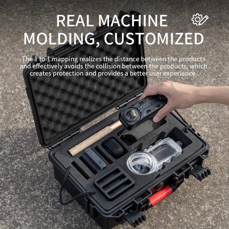 STARTRC Waterproof Hard Case for Insta360 X4 Double Layers Travel Carrying Case Large Storage Action Camera Accessories