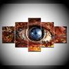 Canvas Painting Abstract Eye Lens Futuristic Sci Fi 5 Pieces Wall Art Painting Modular Wallpapers Poster Print Home Decor