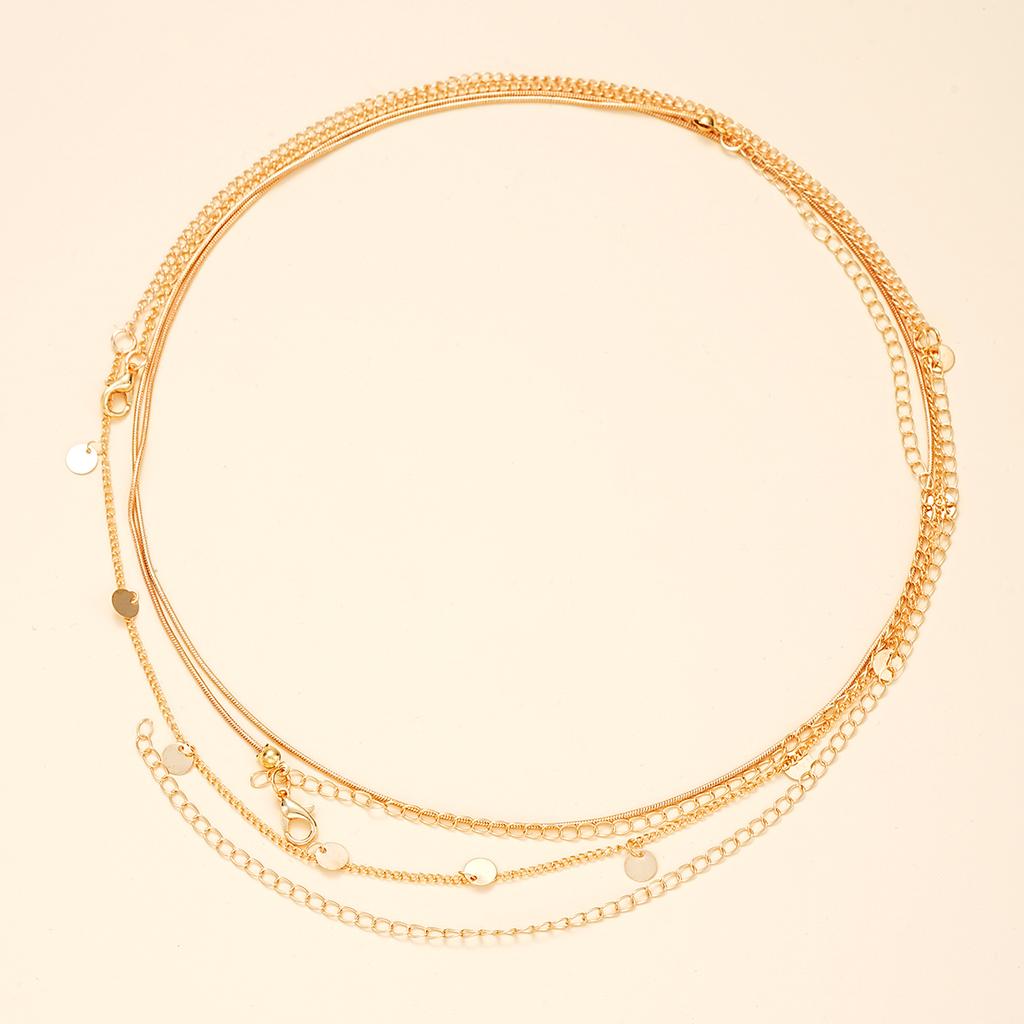 2 Stück Runde Münzform Quaste Anhänger Dünne Taillenkette Einfache Boho Doppelschicht Körperkette Sommer Strand Schmuck Geschenke 2026 Neu