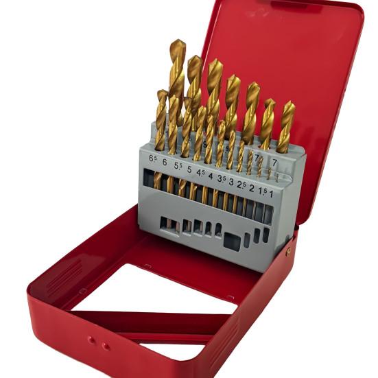 Bohrer-Set Rostfrei Korrosionsbeständig Titanbeschichtung Weit verbreitet Hochbelastbar Spiralbohrer