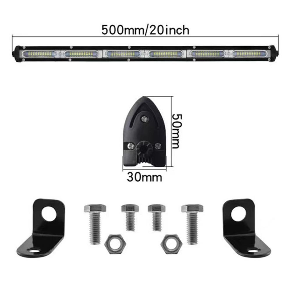 LED Strip Light Small Single Row Work Light, Off-road Vehicle Light Middle Net Spotlight, Suitable for Off-road Vehicle/SUV/truck