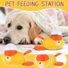 Kleine Gele Eendjes Huisdierenvoerdispenser, Interactief Speelgoed Voor Katten En Honden, Automatische Voerbak, Kattenspeeltje
