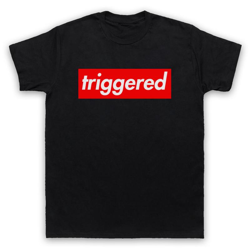 AUSGELÖSTES MEME LUSTIGER SLOGAN AUFGEREGT TRIGGERWARNUNG Unisex T-Shirt Grafik-T-Shirt