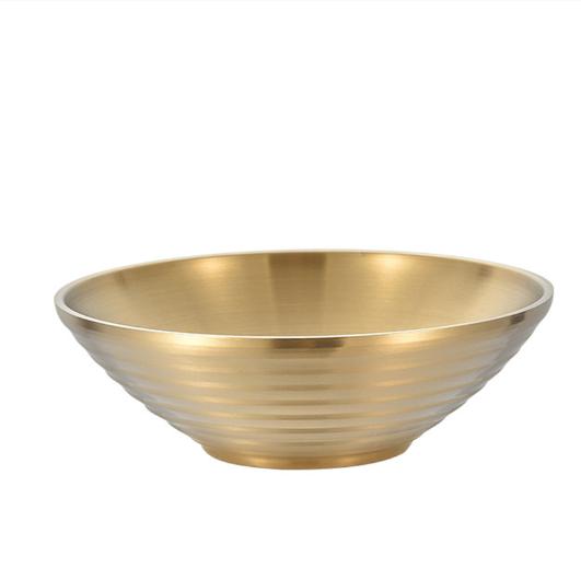 Hot Selling 304 Stainless Steel Large Reusable Japanese Ramen Bowl Titanium Restaurant 6.5 inch