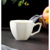 Bone China Coffee Mug with Gold Rim, 200-400ml Tea Cup with Handle White 1pc, for Espresso,Hot Cocoa,Cappuccino,Latte and Cold Drinks, Microwave Safe
