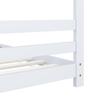 Kids  Bed Frame White Solid Pine Wood 90 X 200 Cm