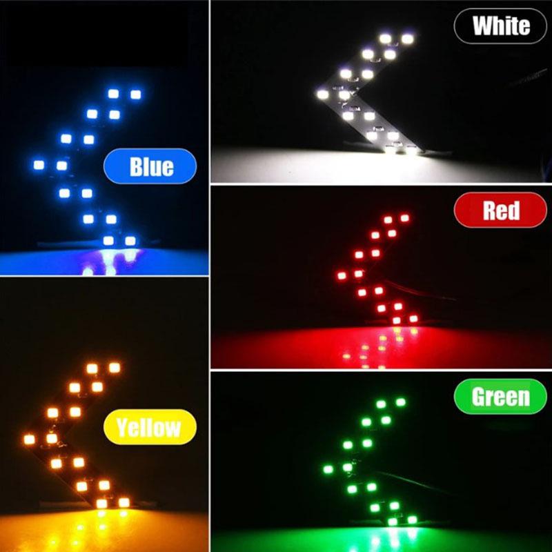 14-Smd Led Arrow Panel Light Car Rearview Mirror Indicator Turn Signal Sequential Light Bulb Motorcycle Tail Light