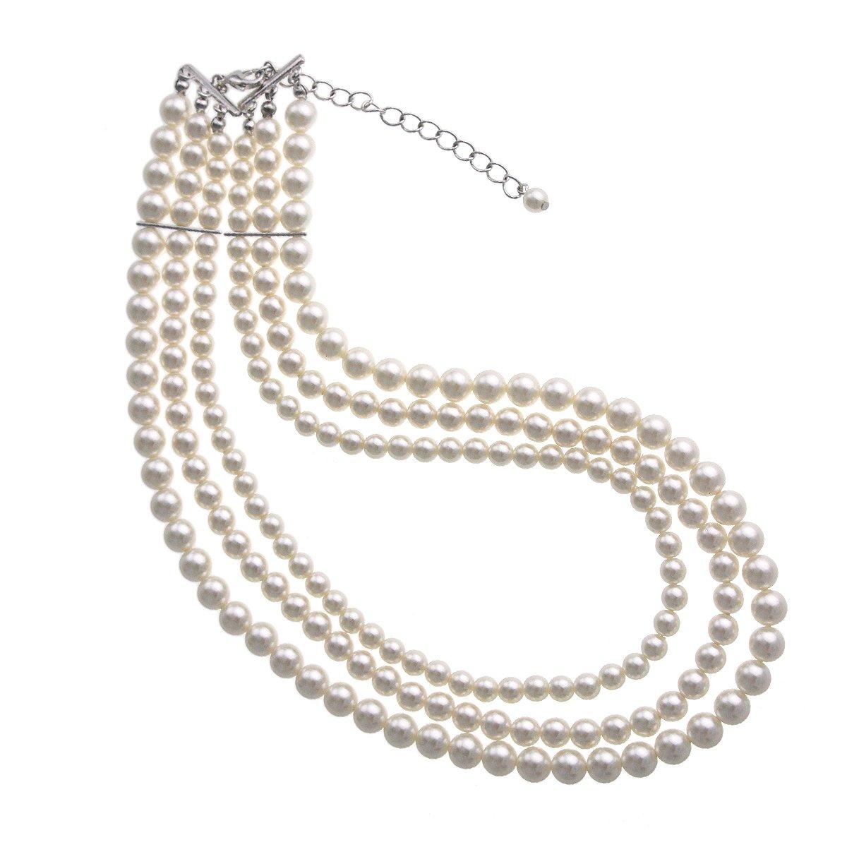 

VINGTAINE pearl necklace [Kobe Vingtaine] 3-strand C14-26
