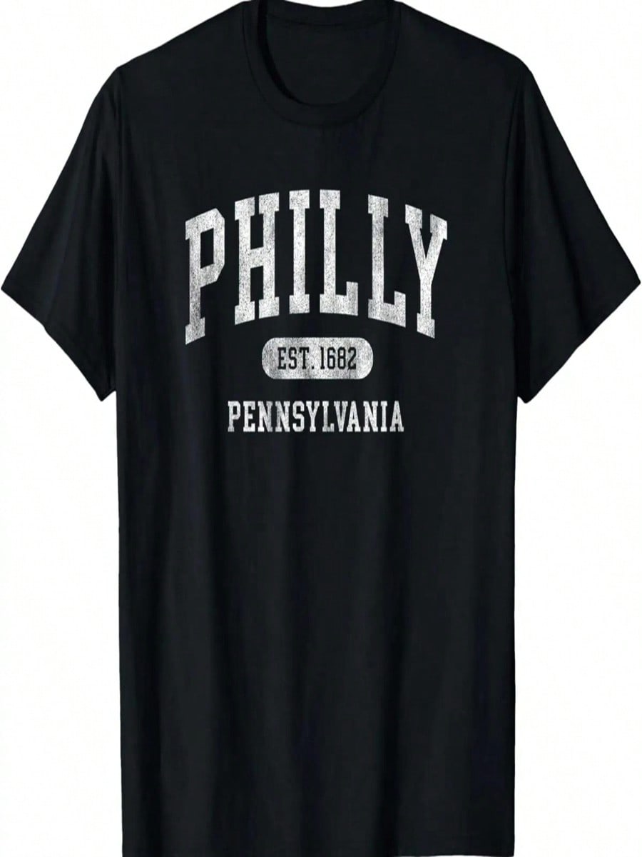 Philadelphia Pennsylvania Retro Throwback Philly Souvenir T-Shirt,100% Cotton S разноцветный