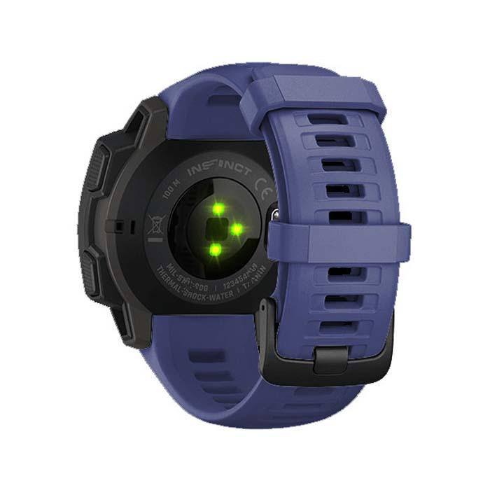 Официальный силиконовый ремешок для Garmin Instinct/Instinct 2 Solar темно-синий