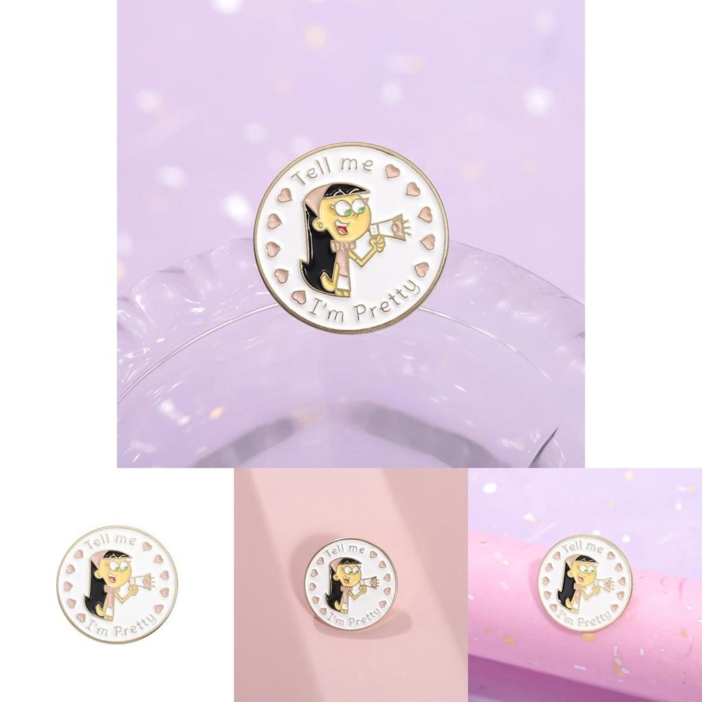Character Cartoon Chic Alloy Brooch Multifunctional Decorative Badge For All