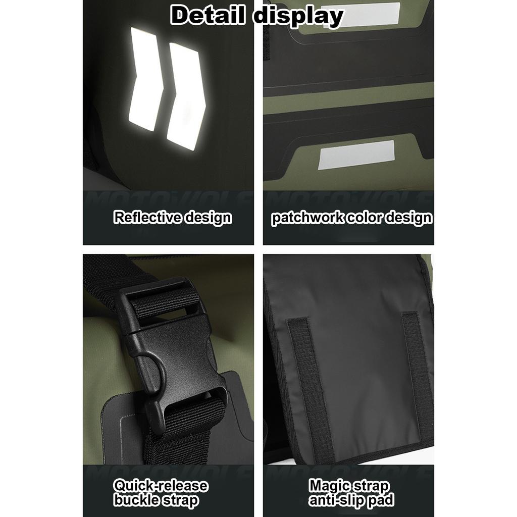 2pcs Motorcycles Saddlebags 30L Waterproof Universal Motorbike Side Bag Large Capacity Side Saddle Storage Pannier Luggage Bag