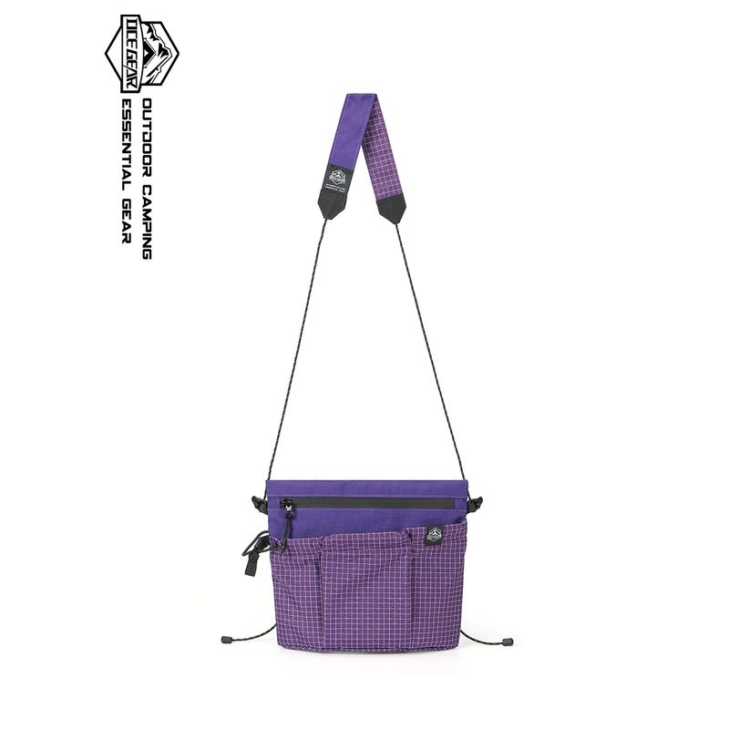 

Oce Gear Outdoor Functional Wind Messenger Bag 2025 New Lightweight Mountain Small Saddle Bag Large Capacity Portable Bag Purple