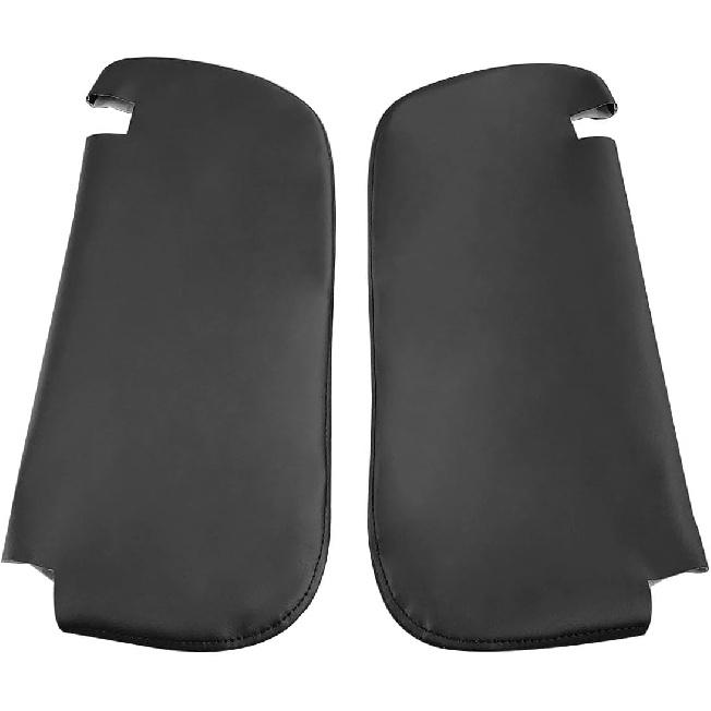 Paar Sonnenblende Leder Schwarz Abdeckung Skin Fit für 1994-2001 Dodge RAM 1500 2500