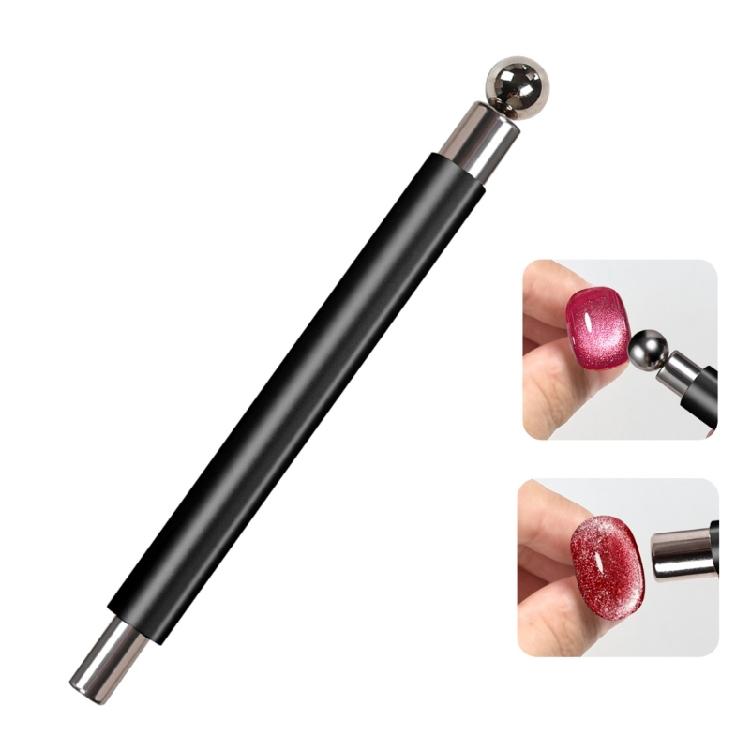Double Tip Magnetic Nails Wand Strong Aluminum Body Fast Metallic Effect Easy Grip Perfect For Salon & Use