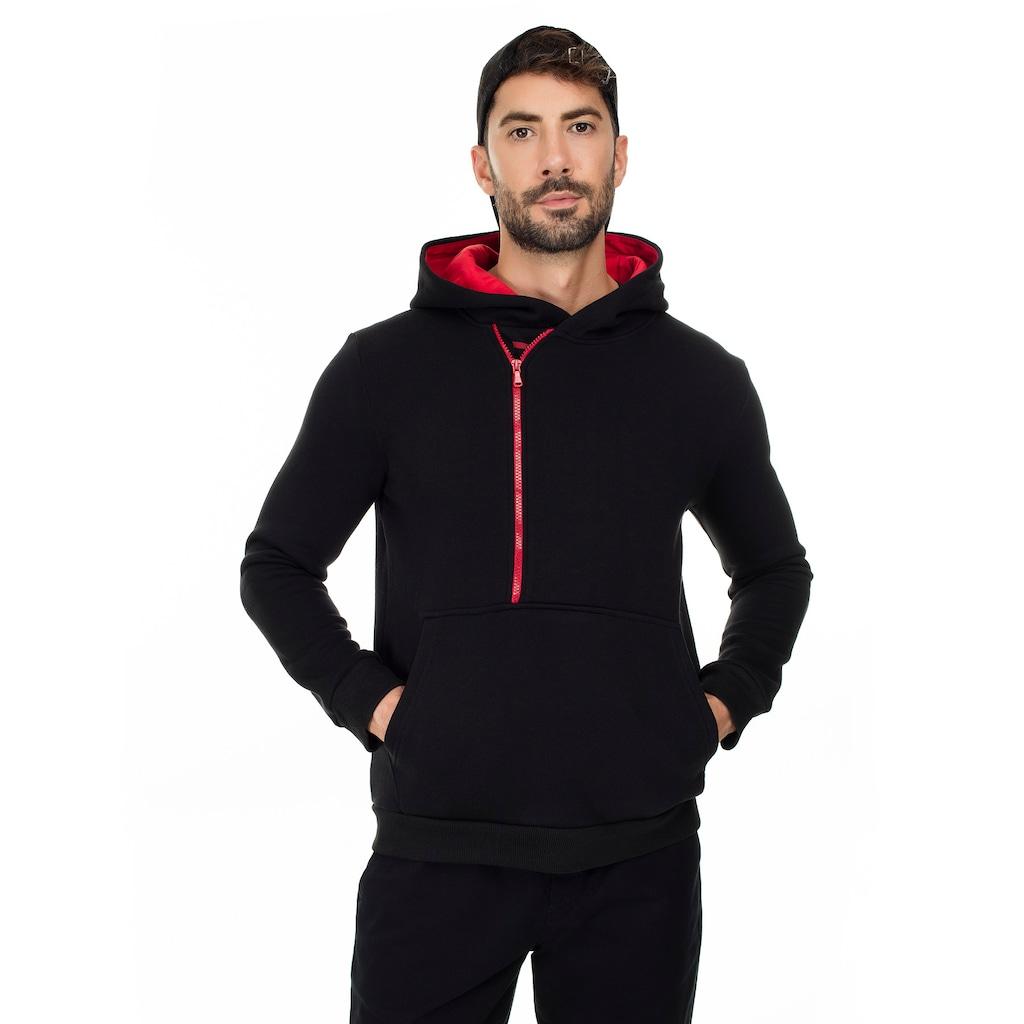 Buratti Felpa Uomo Slim Fit con Tasca a Canguro Zippered Hooded Collar  acquista in modo economico — spedizione gratuita, recensioni reali con foto  — Joom