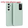For Galaxy S25 Ultra With View Window Leather Phone Case And Slot Card