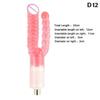 28 Types Pink Purple Dildos A2 / F2 Sex Machine Attachments