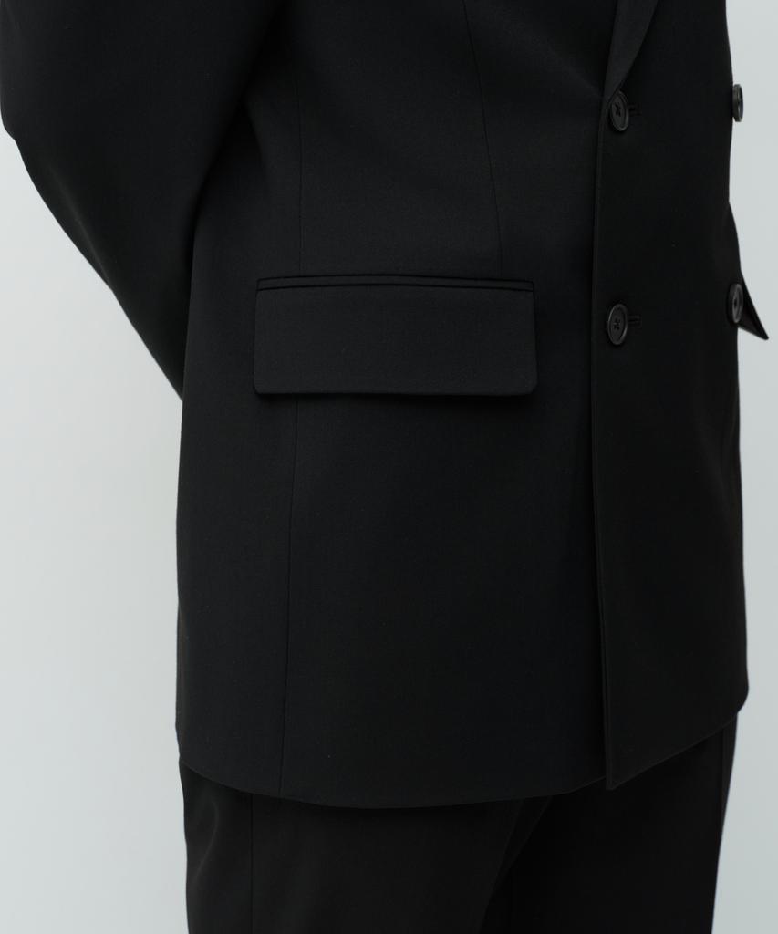 MUSINSA STANDARD Oversized Double-Breasted Blazer [Black]