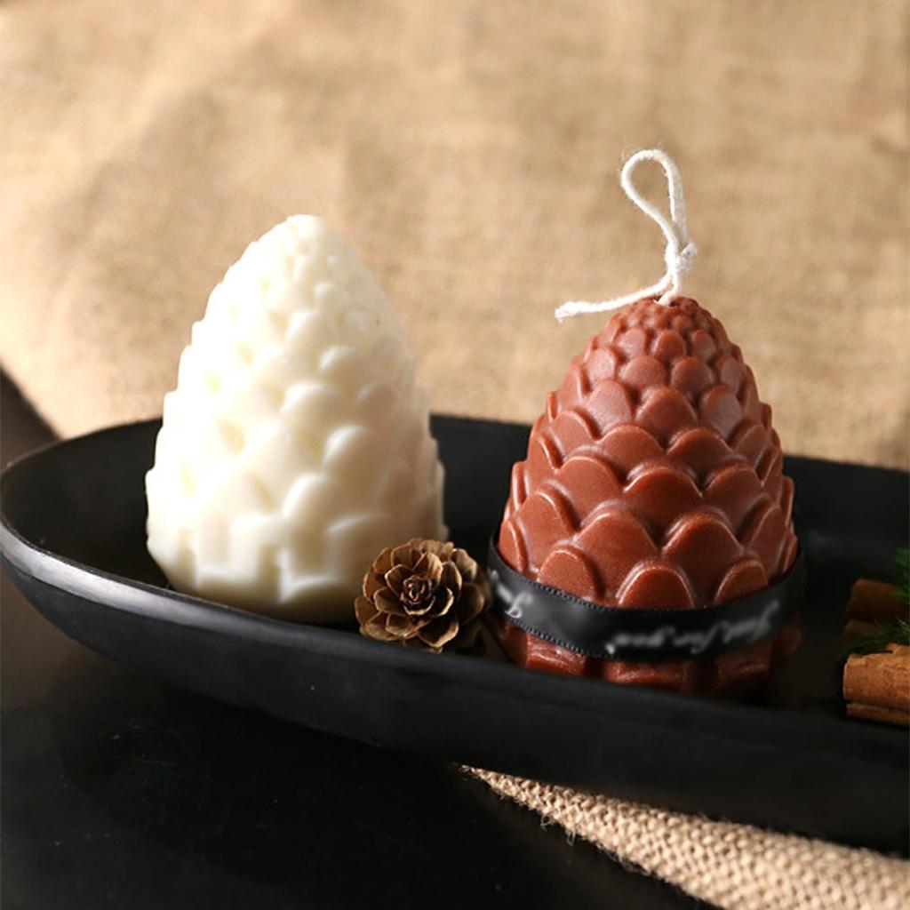1 Stück Kiefernzapfen Silikon Kerzenform für DIY Aromakerzenherstellung Resin Seifenform Weihnachtsgeschenke Bastelbedarf Heimdeko