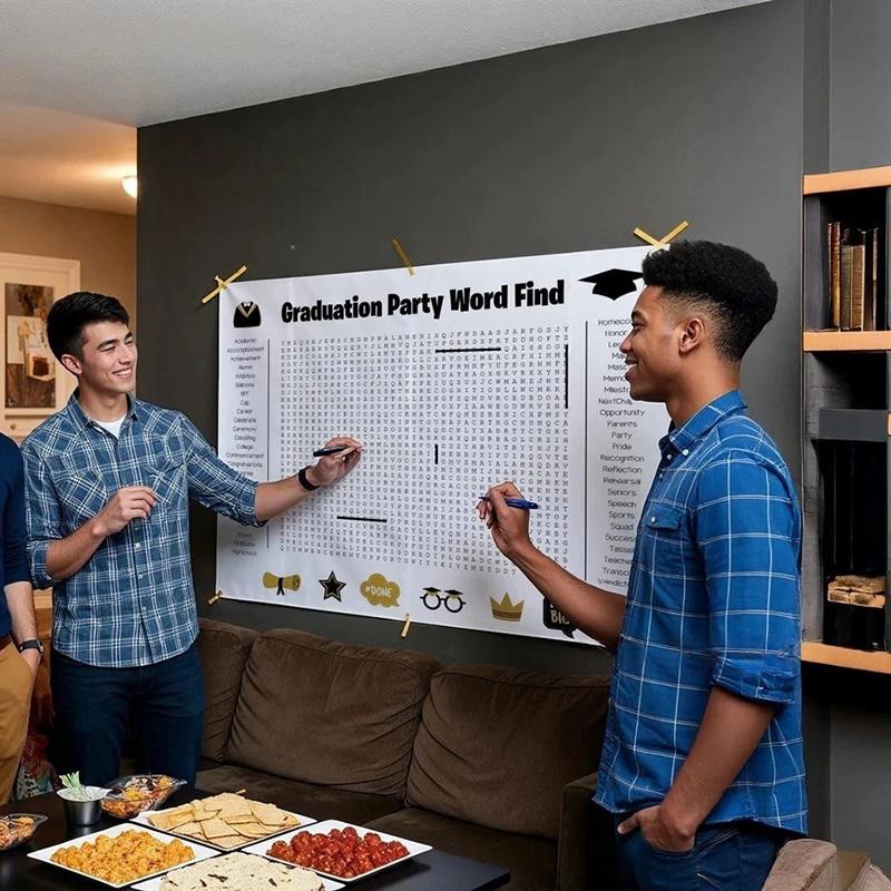 Huge Thanksgiving Word Search Wall Game, Festive Decor for Christmas and Thanksgiving