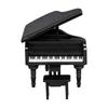 1:12 Scale Grand Piano with Bench Decorative Miniature Model Realistic for Diorama