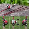 4 Sections Fishing Rod with 7.2:1 High Speed Baitcasting Reel Portable Fishing Rod Set Fishing Tools