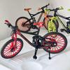 1:10 Mini Finger Mountain Bike Diecast Model Alloy Bicycle Simulation Collection Die Casting Racing Metal Bike Toys for Boys