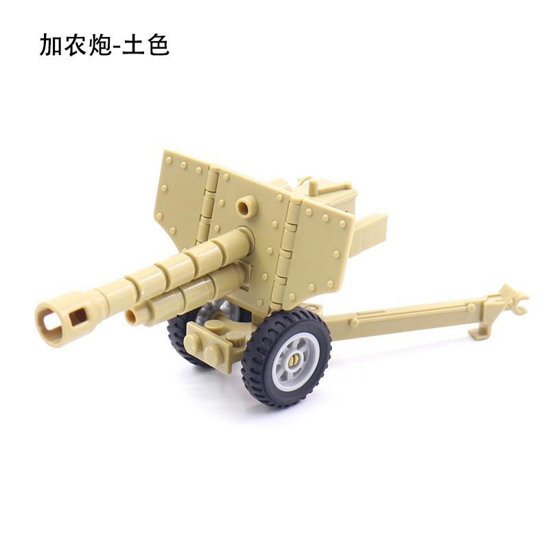 Doll Scene With Anti-Aircraft Maxine Anti-Aircraft Heavy Machine Gun Mortar Assembly Building Block