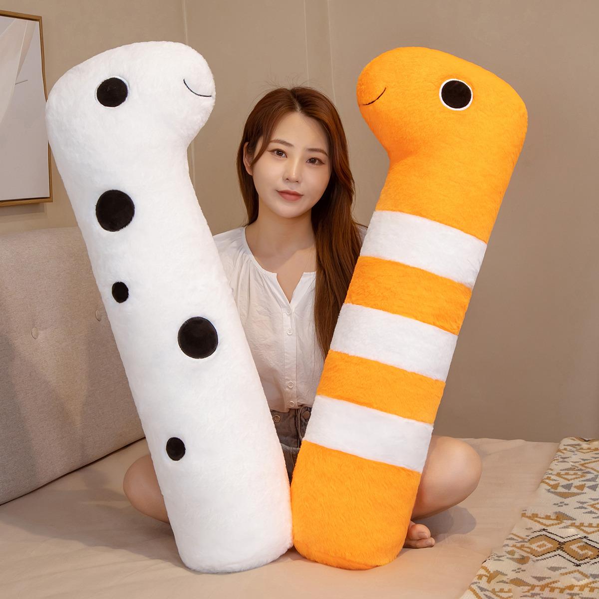 

90cm Extended Plush Wild Ocean Animals Moray eel Playthings Super Gentle Animals Fish Dolls Peluche Humorous Present 90cm жовтий