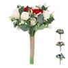 Wedding Bouquet Artificial Fake Flower Bouquet Romantic Bridal Hand Bouquet for Celebration Ceremony