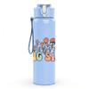 1PC Big Sis Flower Art 750ml Color Plastic Sports Water Bottle Leakproof Flip Straw Lid Suitable for Sports Office Home Use