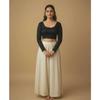 Women's Round Neck Ethnic Blouse Indian Bollywood Cotton Blend Crop Top Choli