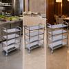 Utility Cart with Casters Commercial Grade for Hot-Pot Dining Environments