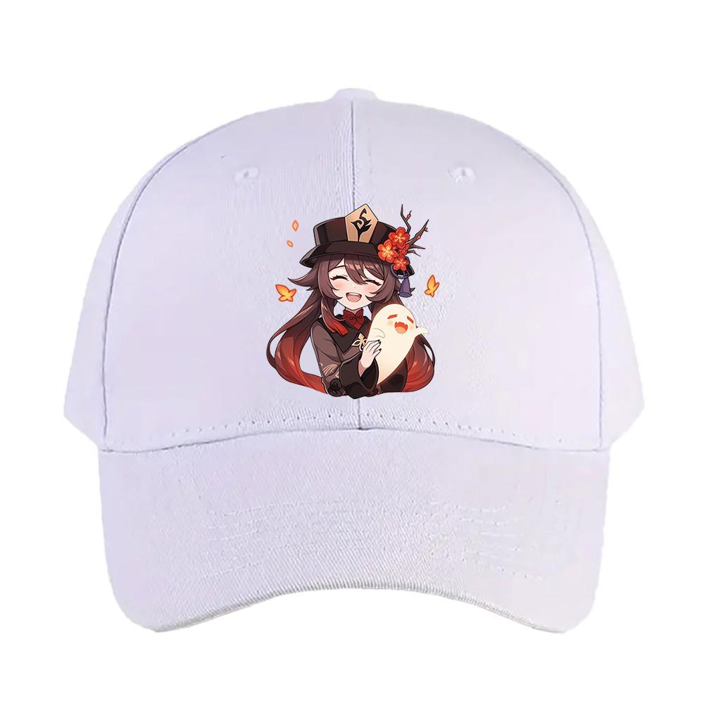 Hu Tao Genshin Impact woman man Adult Casual Fashion Baseball cap summer adjustable with Curved Brim sun protection sun hat