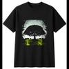 Double Exposure Ash Tree In Nature Nature Mens T-Shirt Black 100% Cotton Printed