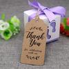 Thank You Hang Tag DIY Handmade Thank You Hang Tag Holiday Gift Hanging Card Label Party Wedding Decoration 100 Pcs/pack