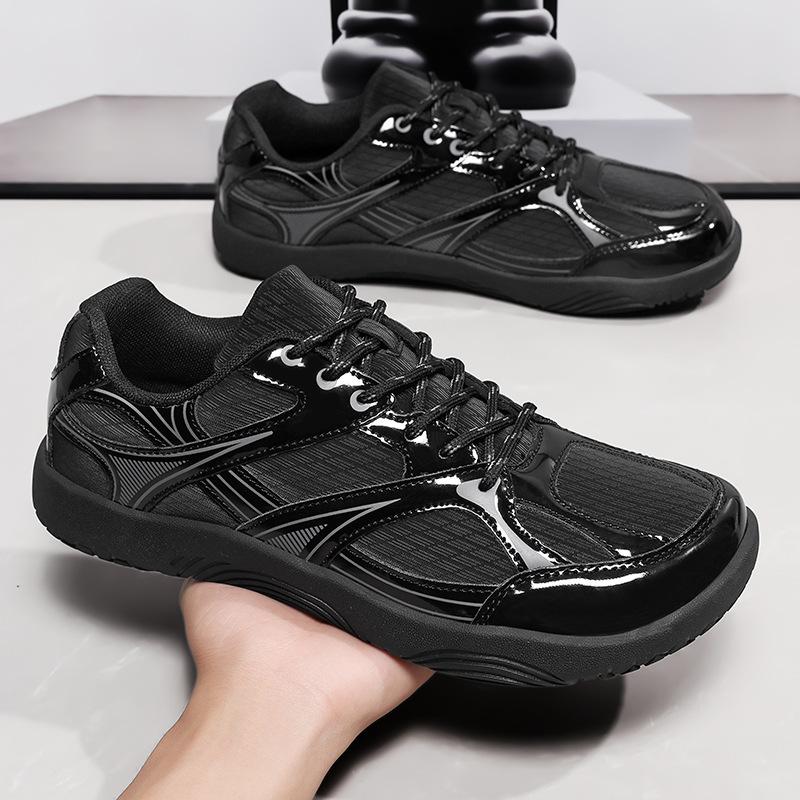 Johnny Danley leather surface waterproof lightweight sneakersSoft soles spring and autumn casual shoes non-slip running shoes