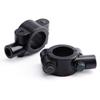 2Pcs Black Universal Motorcycle Handlebar Mirror Mount 10mm 78" Aluminum Clamp