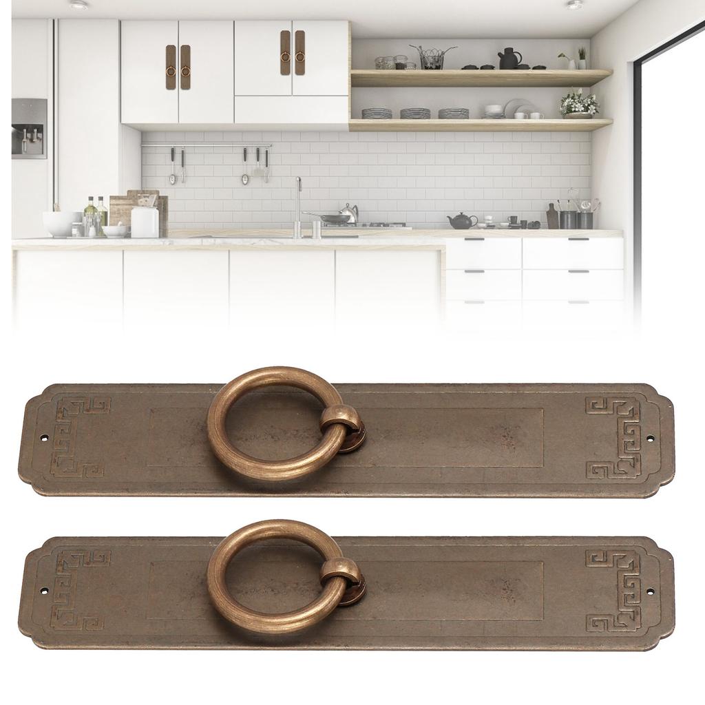 2 Zestawy Uchwytów w Chińskim Stylu Jednootworowe Gałki do Drzwi do Szafek Kuchennych Okucia Meblowe