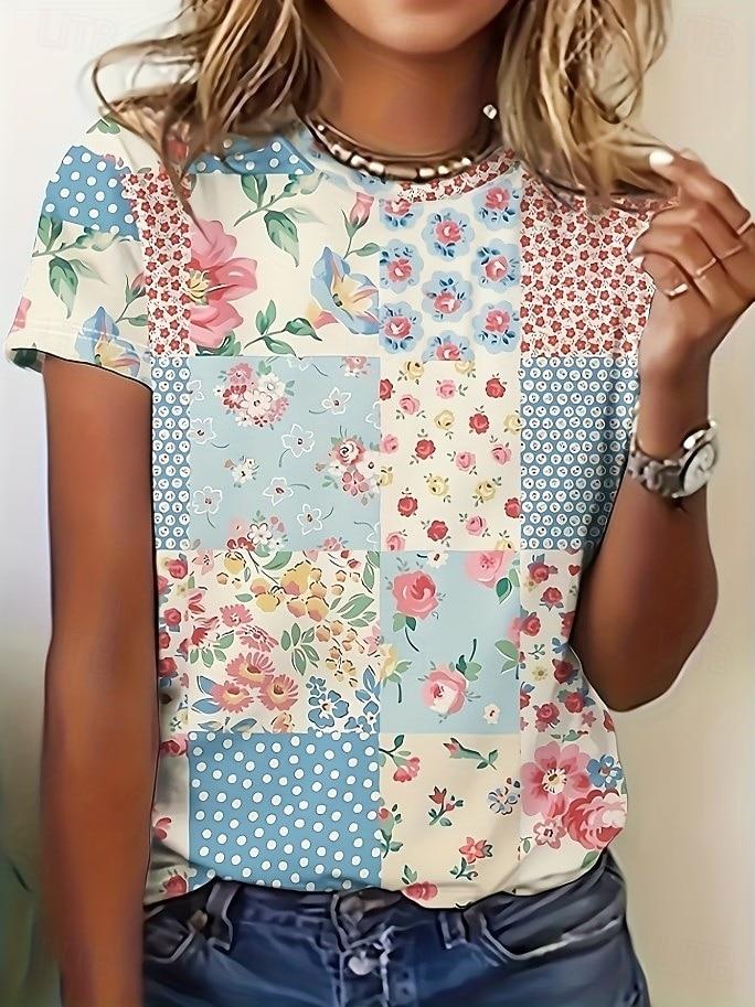 New Paisley Bohemia Vintage T-Shirts Floral Graphic 3D Print Women's Short Sleeve T Shirt Tees Harajuku Y2K Tops Female Clothing