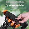 Anti-Shock Phone Mount 8-Point Claw Secure 360°Adjustable Rotatable Holder for Bike Motorcycle E-Bike for 4.7-7 Inch Smartphones
