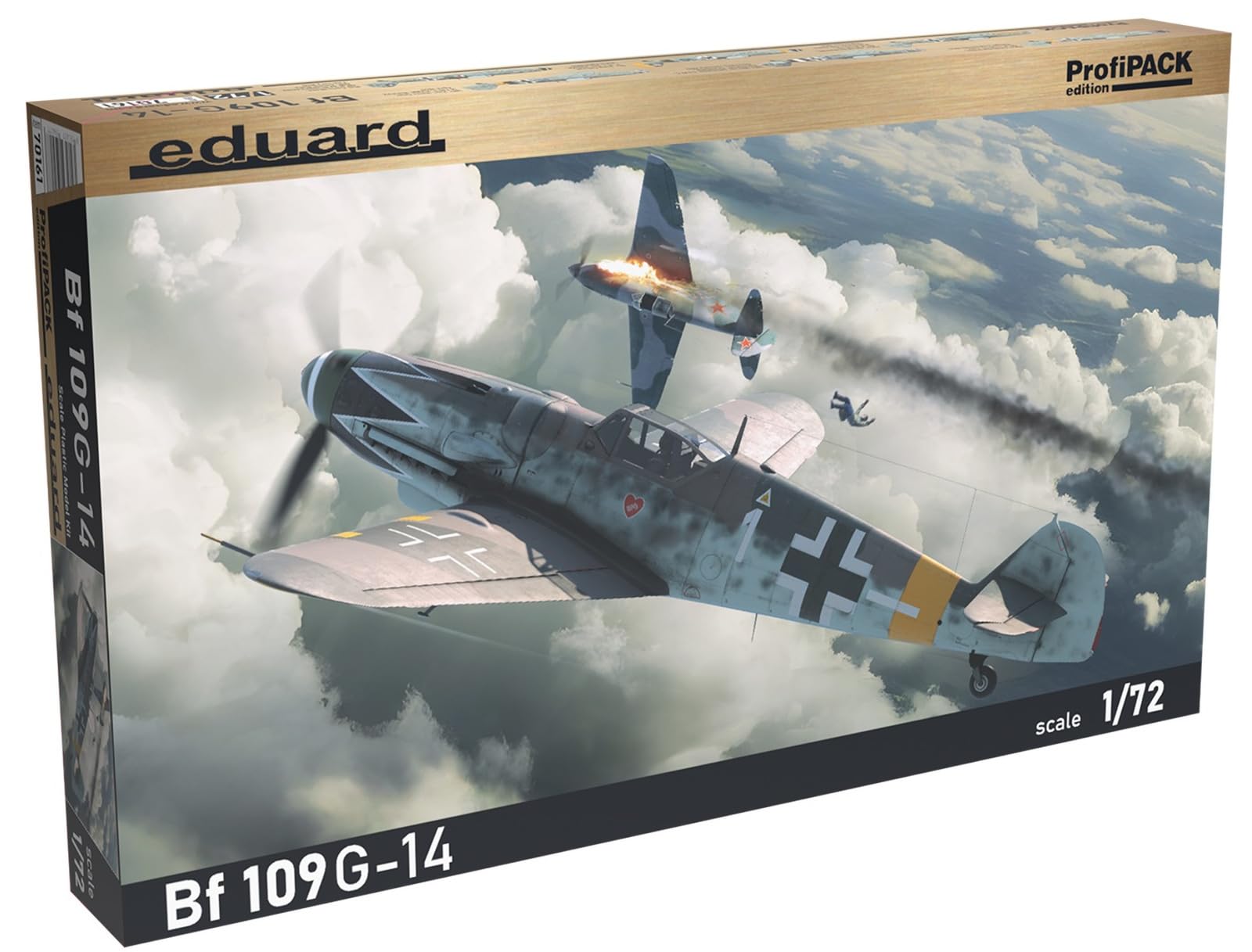 

Eduard 1/72 Profipack German Bf109G-14 Plastic Model Kit EDU70161